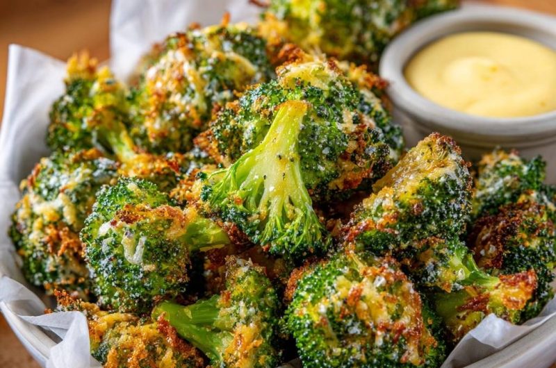 Crispy Parmesan Broccoli Bites