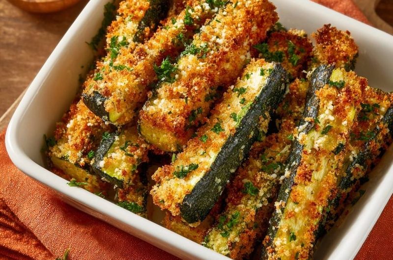 Crispy Parmesan Zucchini Fries