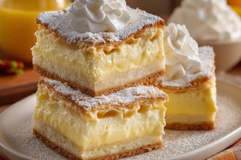 Flaky Custard Squares