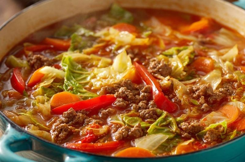 Hearty Beef Cabbage Soup