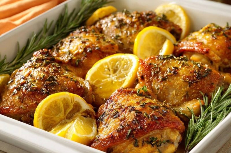 Lemon Rosemary Chicken Thighs