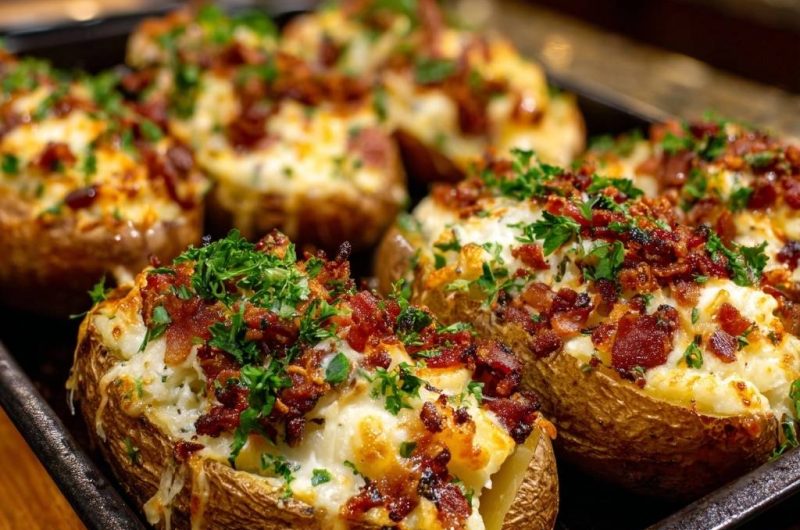 Loaded Bacon Cheese Baked Potatoes