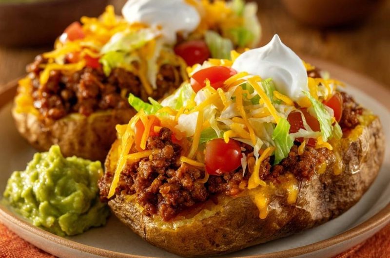 Loaded Taco Baked Potatoes