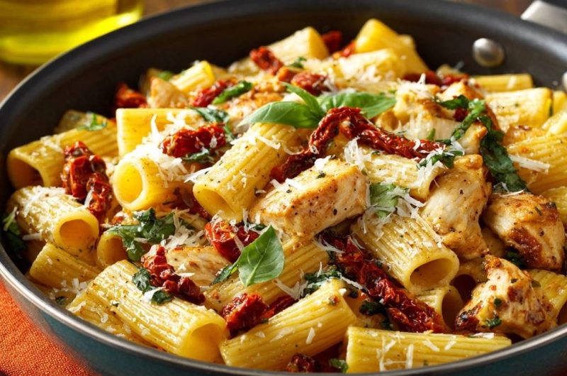 One-Pan Sun-Dried Tomato Chicken Rigatoni