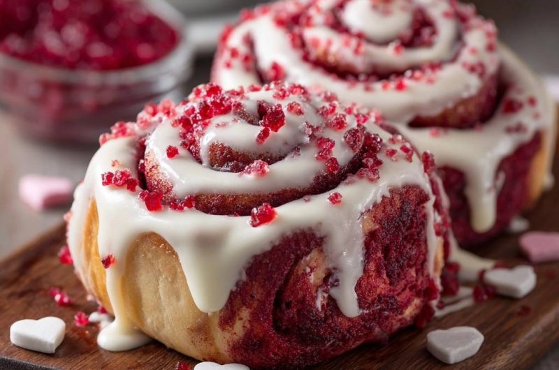 Red Velvet Cinnamon Rolls