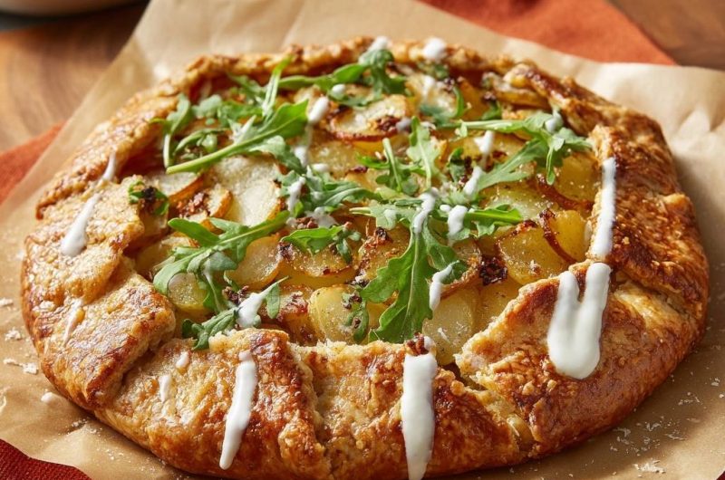 Rustic Potato Arugula Galette