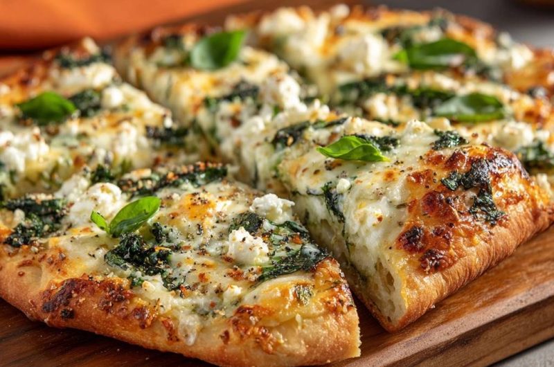 Spinach Feta Pizza