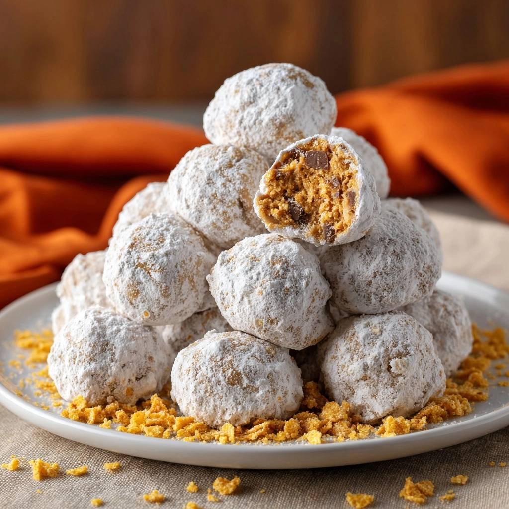 Cornflake peanut butter balls showing a close-up cross-section with chocolate chips embedded in the peanut butter mixture.