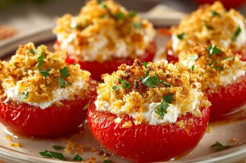 Feta Stuffed Tomatoes