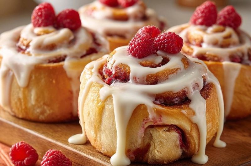 Raspberry Cinnamon Rolls