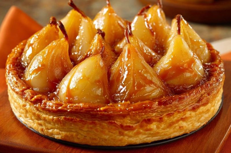 Caramel-Glazed Pear Tart