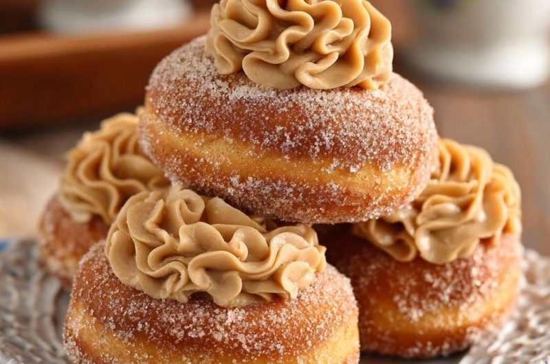 Caramel Frosted Sugared Donuts