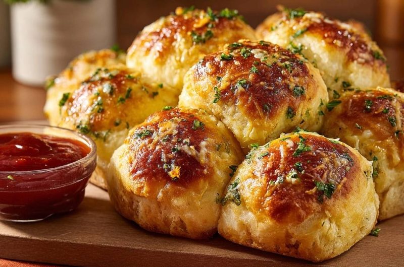 Cheesy Garlic Pull-Apart Rolls
