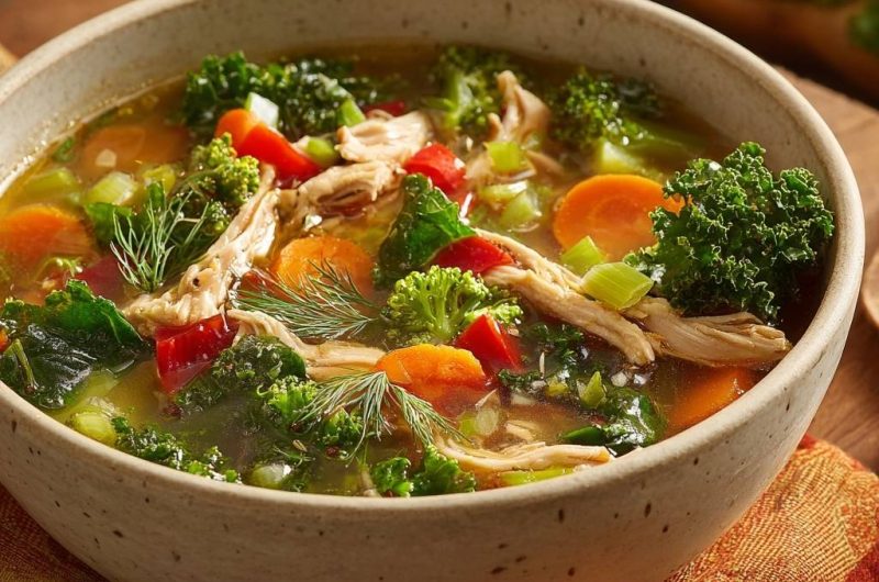 Chicken Kale Vegetable Soup