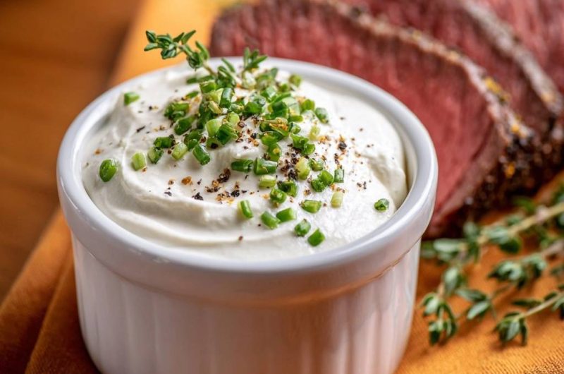 Chive Pepper Cream Sauce for Beef
