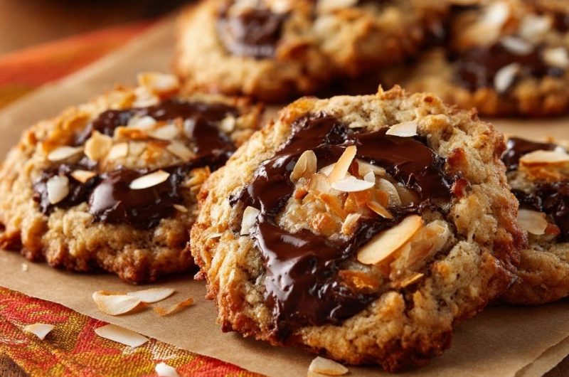 Coconut Almond Chocolate Cookies