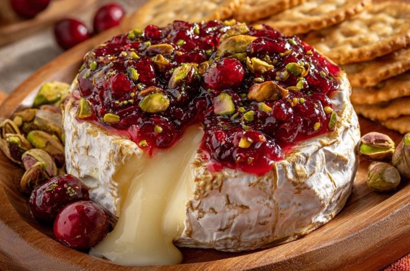 Cranberry Pistachio Baked Brie