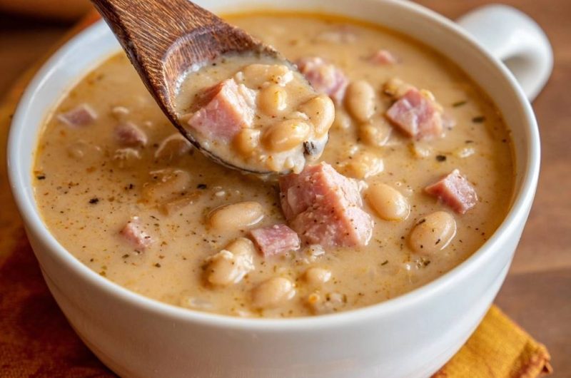 Creamy Ham and White Bean Soup
