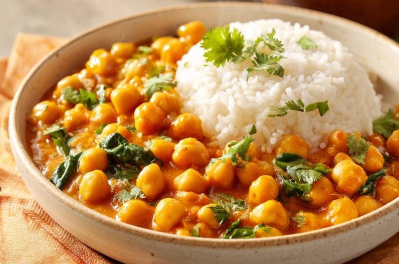 Creamy Spinach Chickpea Curry