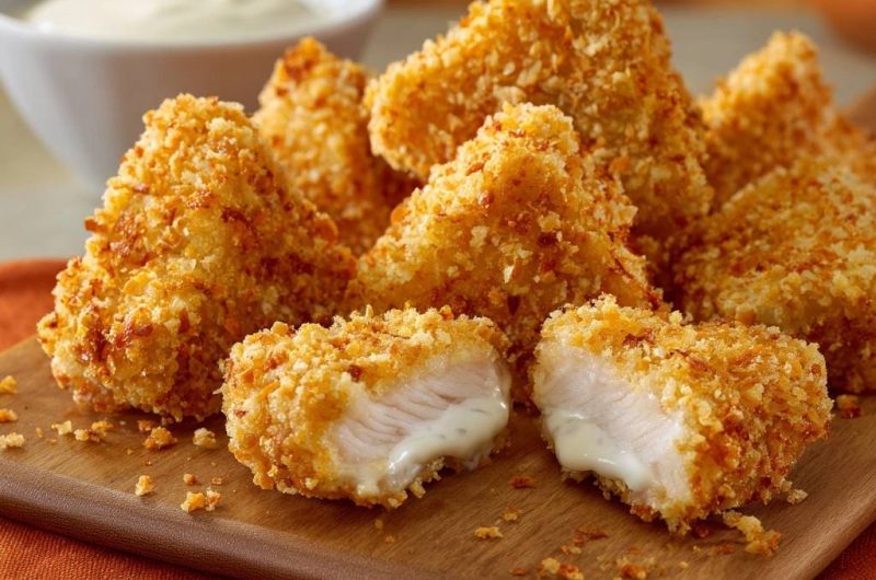 Crispy Cheese-Stuffed Chicken Bites