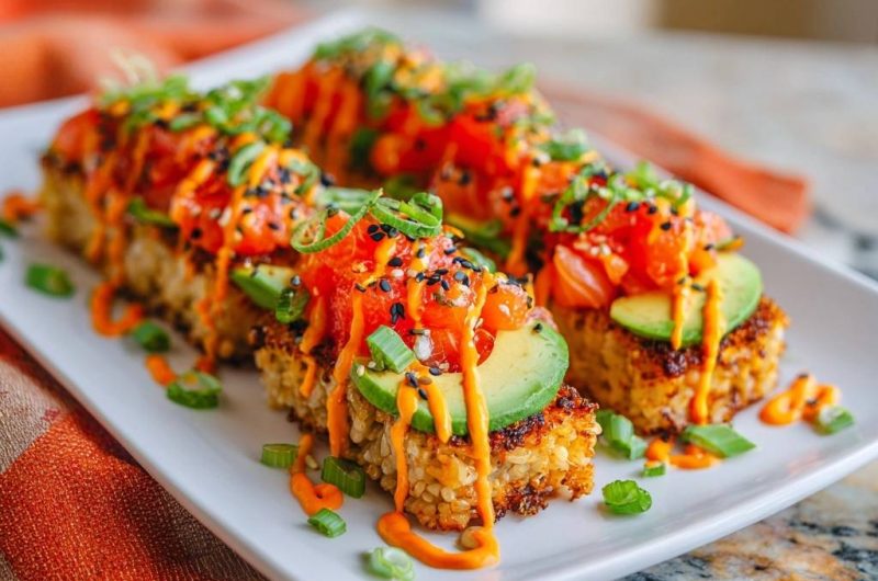 Crispy Salmon Rice Bites