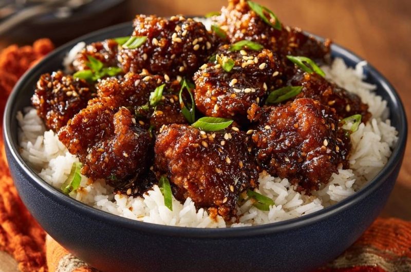 Crispy Sesame Chicken Bowls