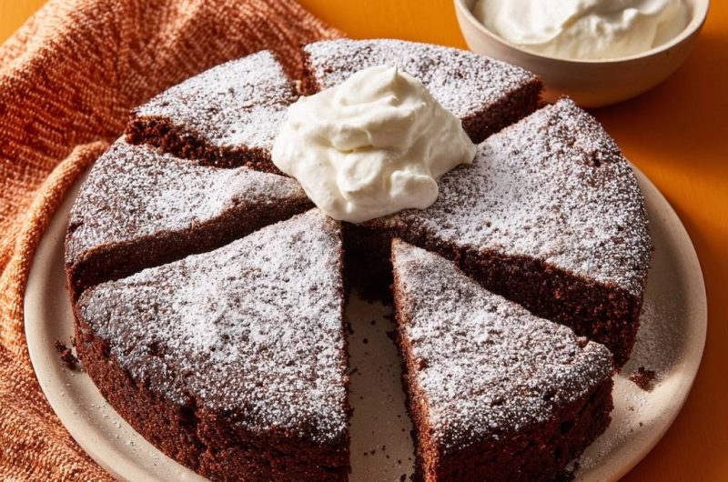Fudgy Flourless Chocolate Cake