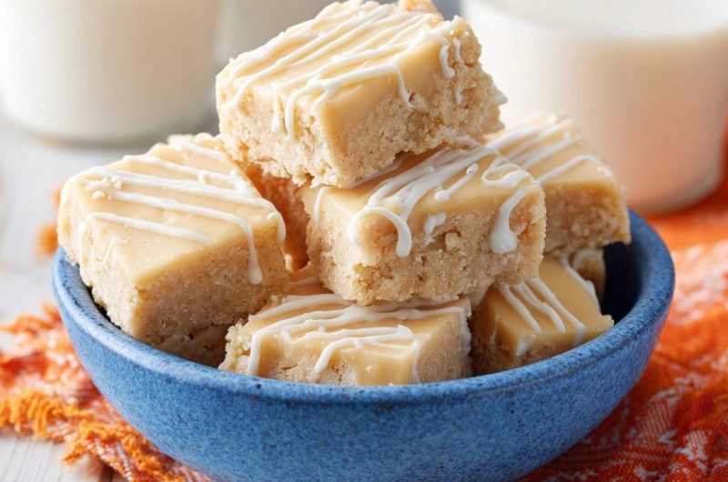 Glazed Blondie Bars