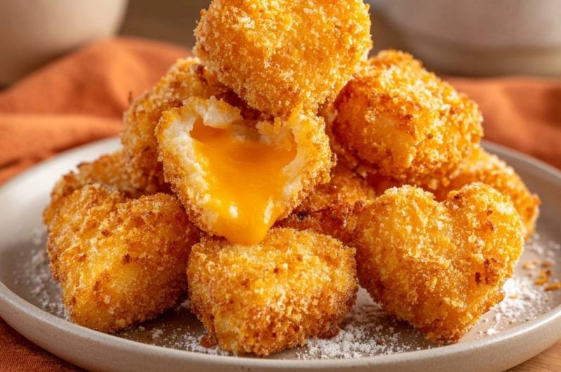 Gooey Heart-Shaped Cheese Croquettes