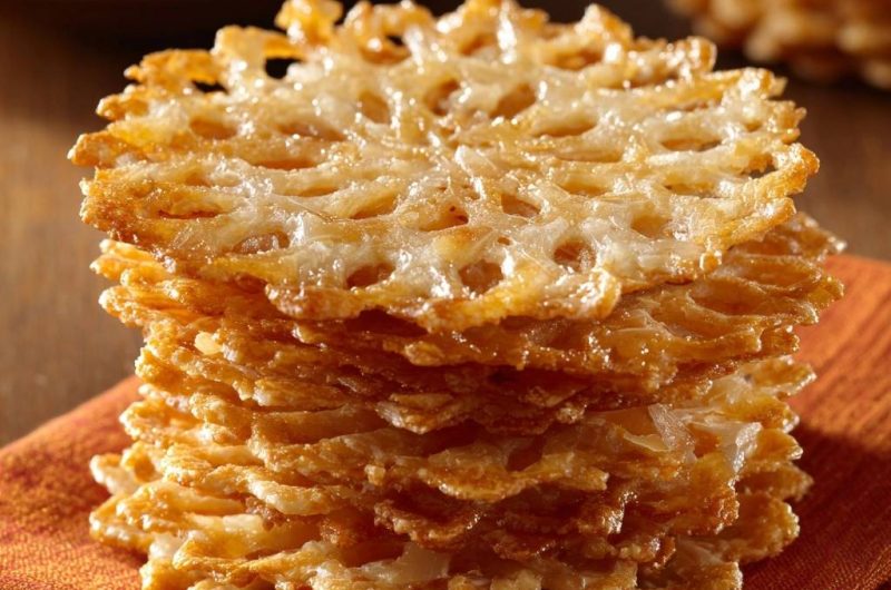 Lacy Parmesan Cheese Crisps