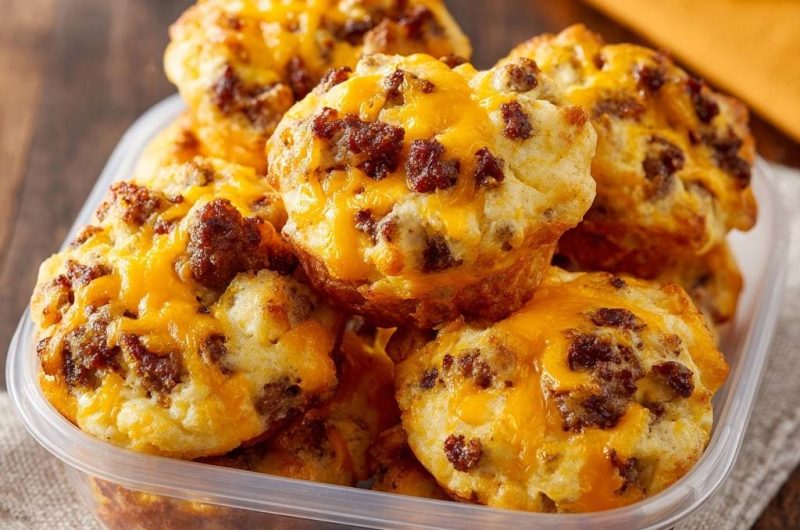 Cheesy Sausage Breakfast Muffins