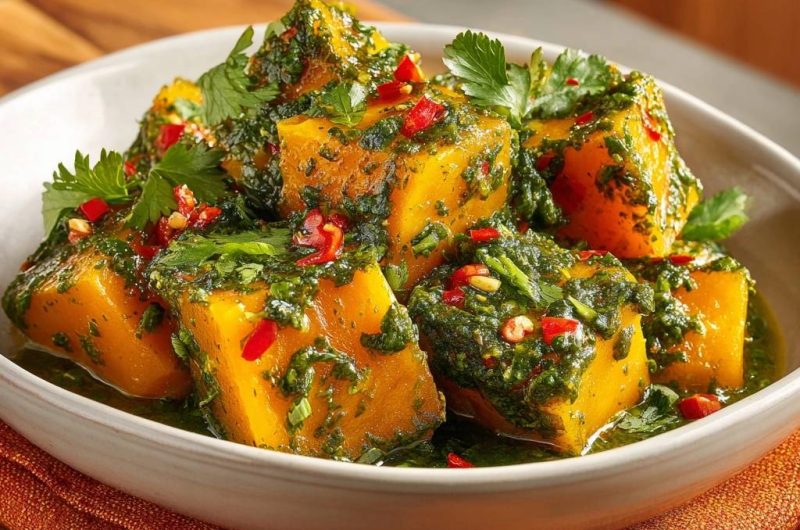 Chimichurri Roasted Butternut Squash
