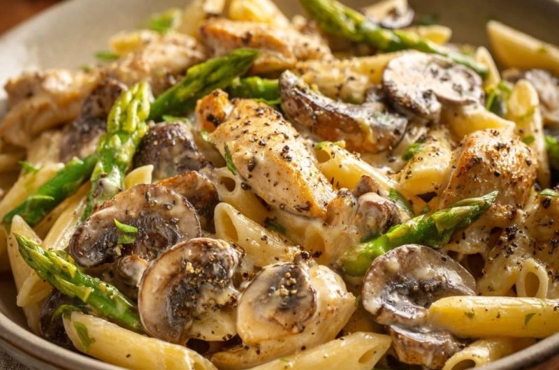 Creamy Chicken and Mushroom Penne