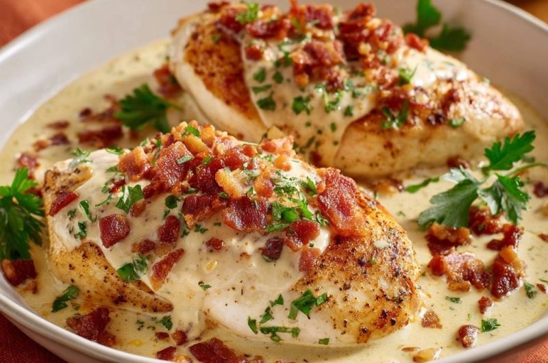 Creamy Garlic Bacon Chicken