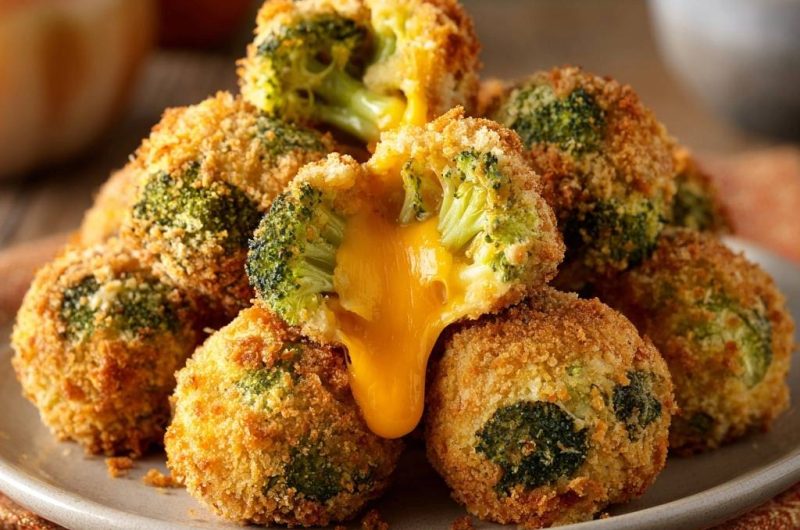 Crispy Cheddar Broccoli Bites