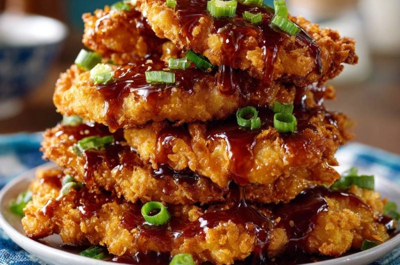 Crispy Glazed Chicken Cutlets