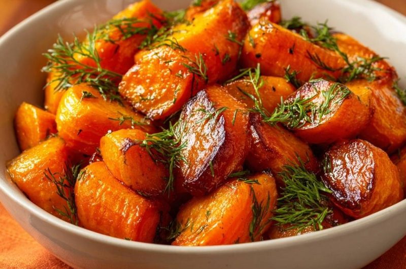 Honey Roasted Carrots with Fresh Dill