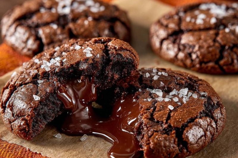 Molten Lava Brownie Cookies