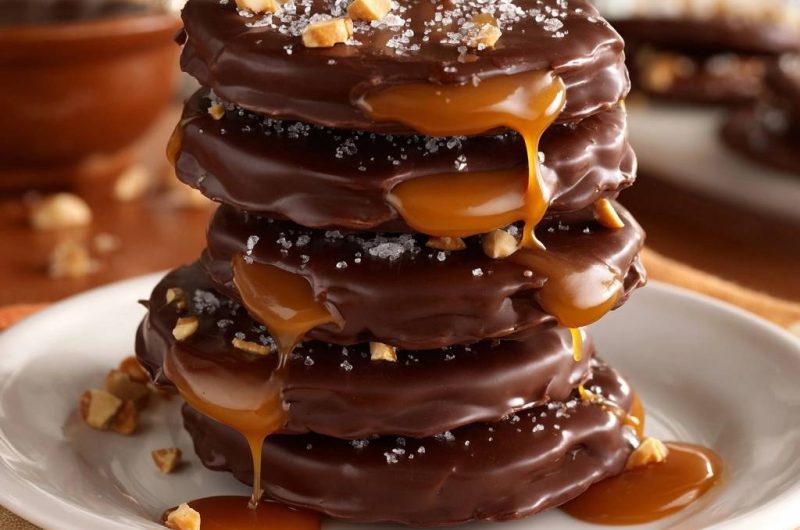 Salted Caramel Chocolate Discs