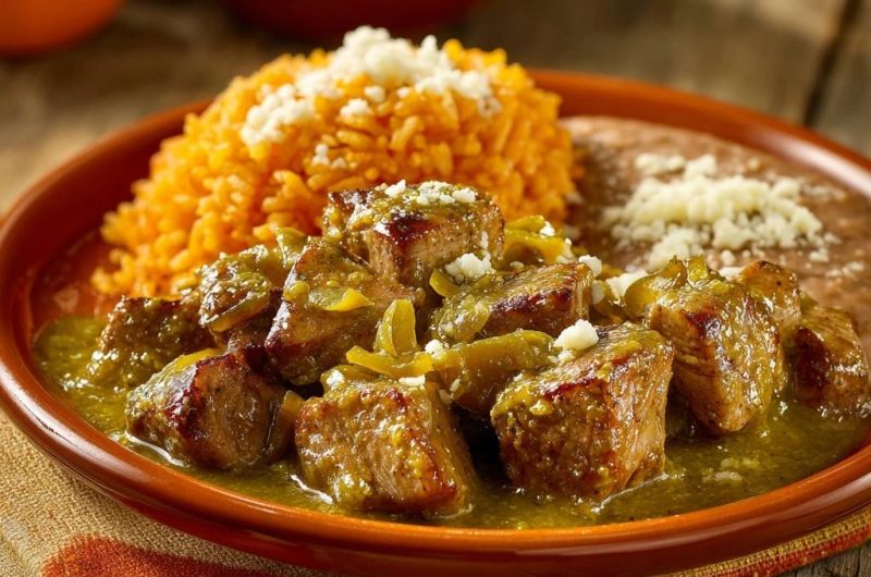 Slow-Simmered Chile Verde Beef