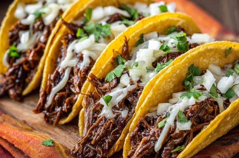 Slow Cooked Shredded Beef Tacos