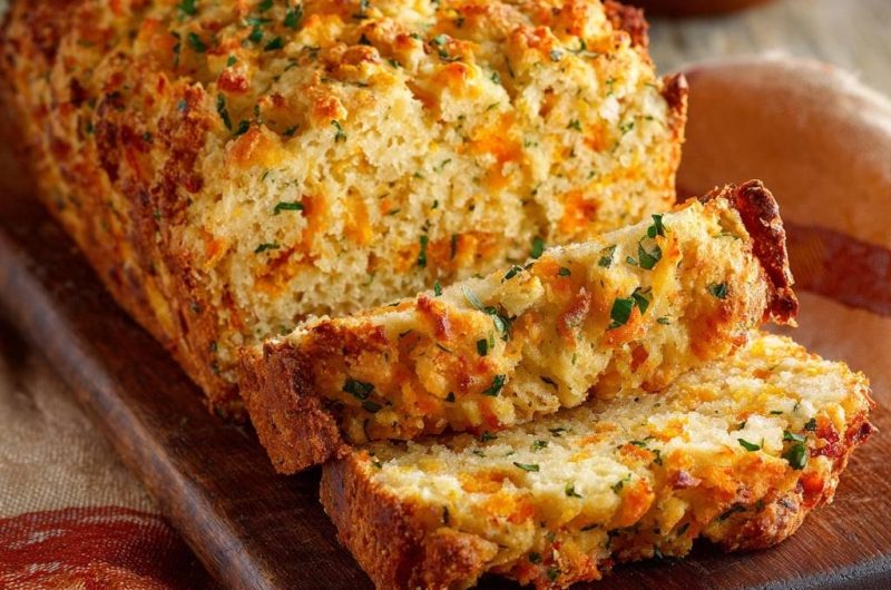Garlic Cheddar Quick Bread