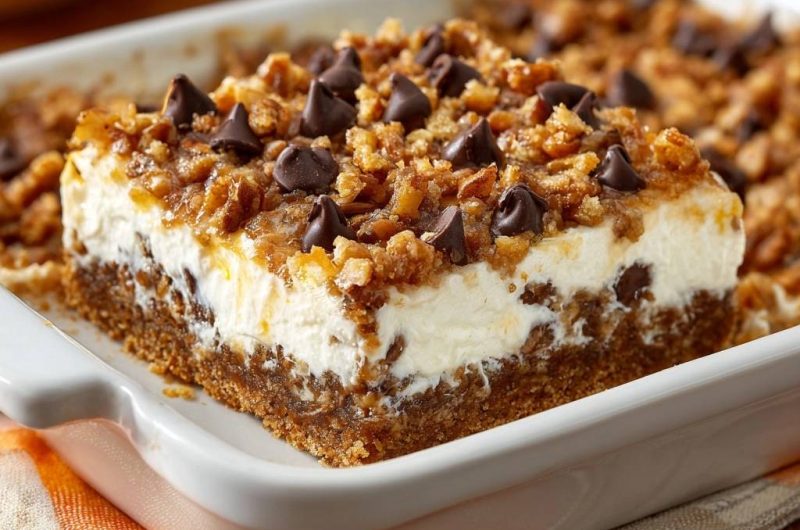 Chocolate Chip Cheesecake Bars