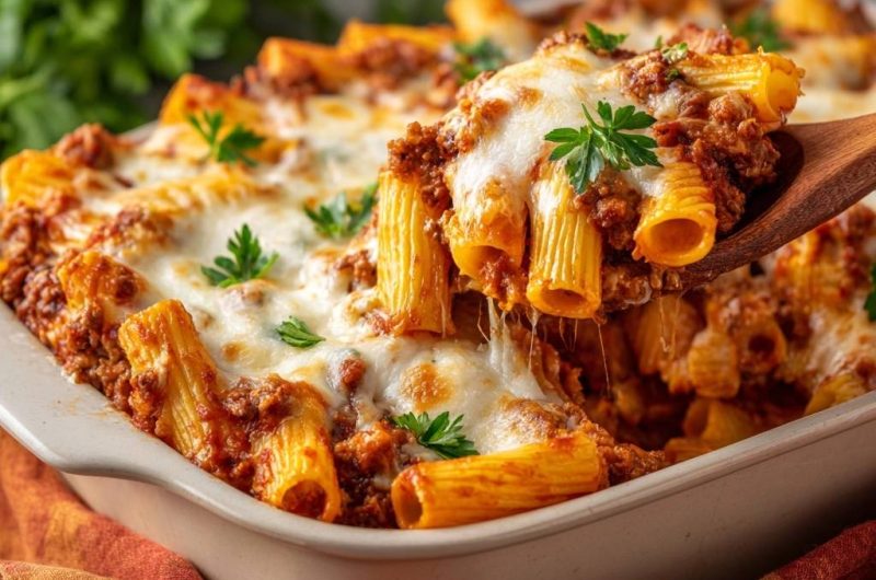 Cheesy Baked Rigatoni