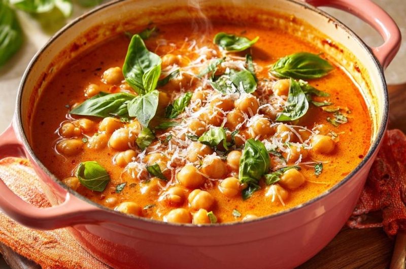 Creamy Tomato and Chickpea Stew