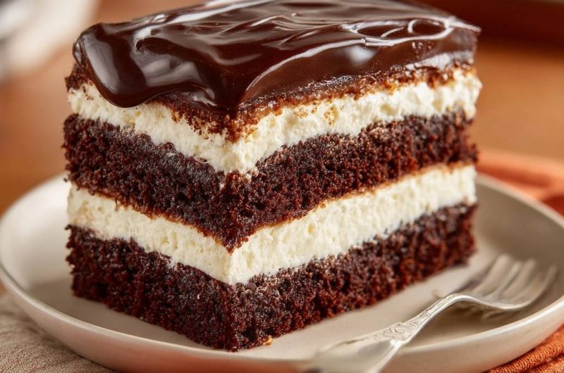 Triple Layer Chocolate Cream Cake