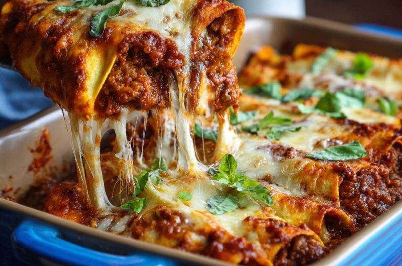 Ooey-Gooey Beef Enchiladas