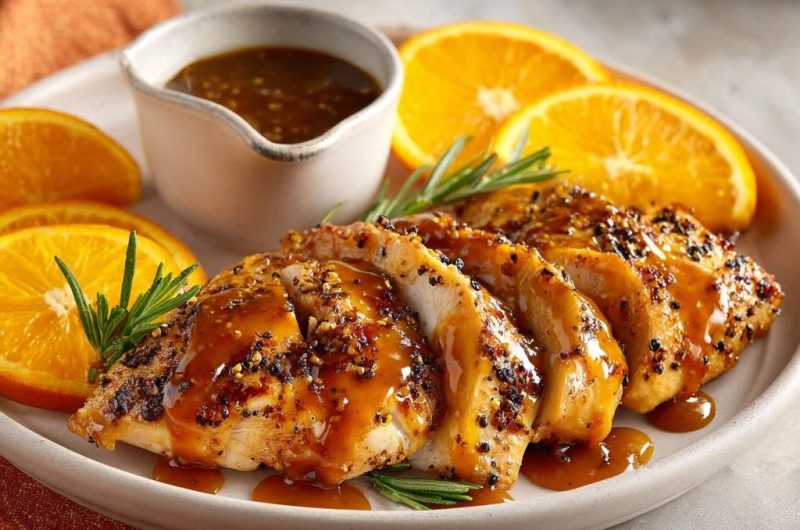 Orange Rosemary Glazed Chicken