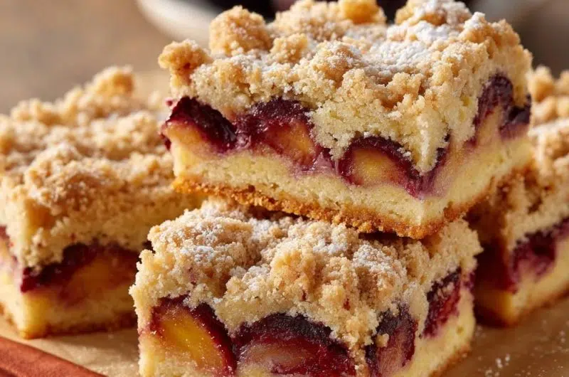 Plum Streusel Bars