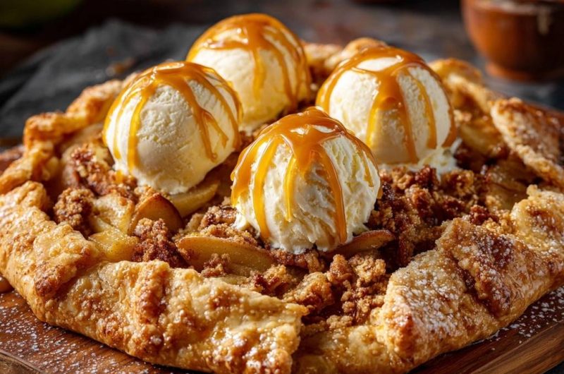 Rustic Apple Streusel Galette